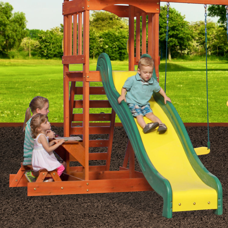 Backyard Discovery Belmont Sunnydale Swing Set Wayfair.co.uk